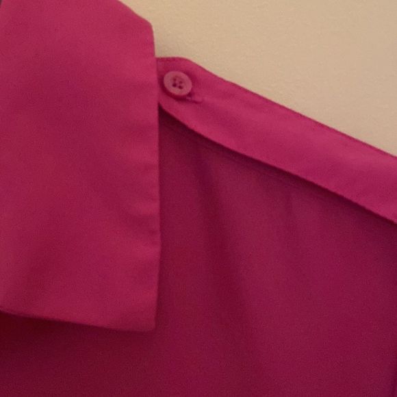 BANANA REPUBLIC Mayer Pink Roll Tab Sleeve Military Shirt - Picture 4 of 12